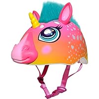 Raskullz Super Rainbow Corn Hair Helmet, Dark Pink