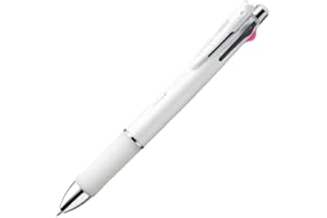 ZEBRA PEN Zebra Clip-on multi 1000S Multifunctional Pen, 4 Color 0.7 mm Ballpoint and 0.5 mm Mechanical Pencil, White Barrel (B4SA3-W)