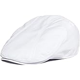 BOTVELA Men Cotton Twill Newsboy Flat Ivy Driving Hat Fitted Cap