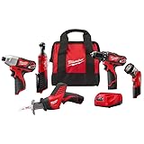 Milwaukee 2498-25 M12 12V Cordless 5-Tool Combo
