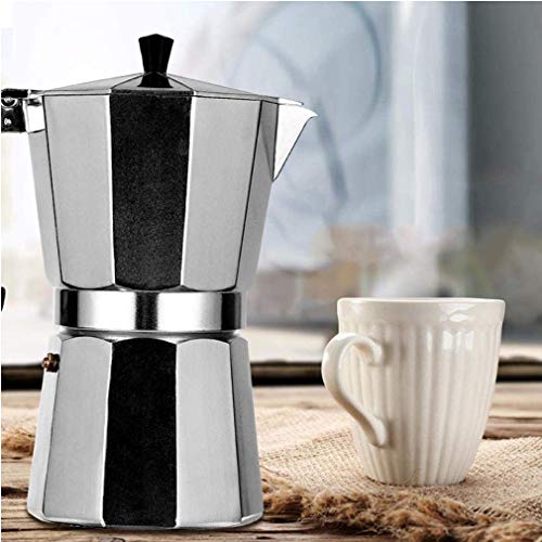 Verve Jelly Espressokocher,Italienische Moka Kanne,3 Tassen Aluminium,Espressomaschine,Herd Home Office Heiß verwenden… – Bild 5