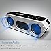Portable Wireless Bluetooth Speaker - A1 (2017 New Design) 8 watt Wireless Speaker for Outdoor, Home, Car including Stereo Surround Sound Design, Heavy-duty, 24-hour Customer Support. (Black)