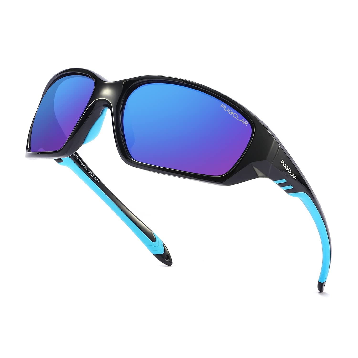 PUKCLAR Polarised Sports Sunglasses for Men Women Driving Sunglasses Cycling Running Fishing Goggles Frame