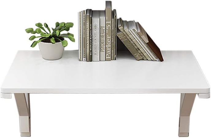 Wnx White Wall Mounted Drop Leaf Table Solid Folding Wood Table For Home Kitchen Dining Desk Study Workbench Size 100 50cm Amazon Co Uk Kitchen Home
