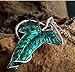 TOPSTARONLINE Lord of the Rings Aragorn Elven Green Leaf Brooch Pin Pendant with Chain Necklace