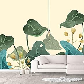 Wall Murals for Bedroom Green Plants Animals Removable Wallpaper Peel and Stick Wall Stickers - 66x96 inches