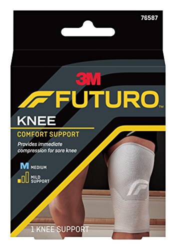 Futuro Comfort Lift Knee Support, Low Profile and Flexible For Natural Range of Motion, Mild Support, For Right and Left Knees Medium