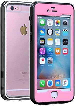 iPhone 6 Waterproof Case,iPhone 6s Waterproof Case,4.7 inch with Lanyard,FingerPrint Touch ID Compatible,Snowproof Dirtpoof Shockproof Case Cover by Alpharan (pink, 4.7)