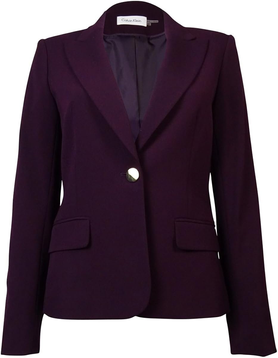 Calvin Klein Women's Classic Peaked Blazer Jacket (8P