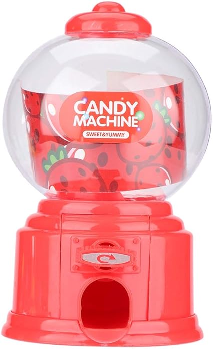 Fdit Tragbare Kinder Sussigkeiten Maschine Kunststoff Mini Gumballs Dispenser Kinder Kindergarten Geschenk Rot Amazon De Kuche Haushalt