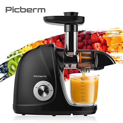 Juicer Machines, Picberm Slow Masticating Juicer Extractor with Quiet