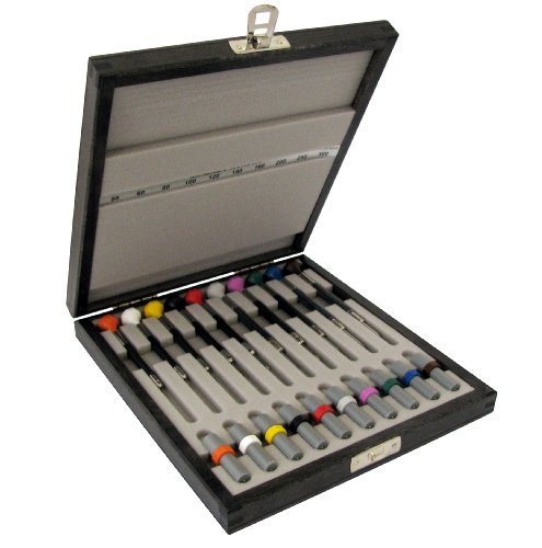 Screwdriver Set Bergeon Stainless Steel/Delrin 10 with Wooden case Accessory Tools 045050