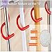 Cavoli Mop and Broom Organizer Wall Mounted, 4 Adjustable Holder and 3 Hooks,Storage Solutions for Broom Holders, Metal and Easy Clean
