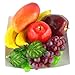 JEDFORE Mixture of Artificial Apple Banana Cherries Mango Grape Lifelike Simulation Realistic Fake Fruit for Home Decoration