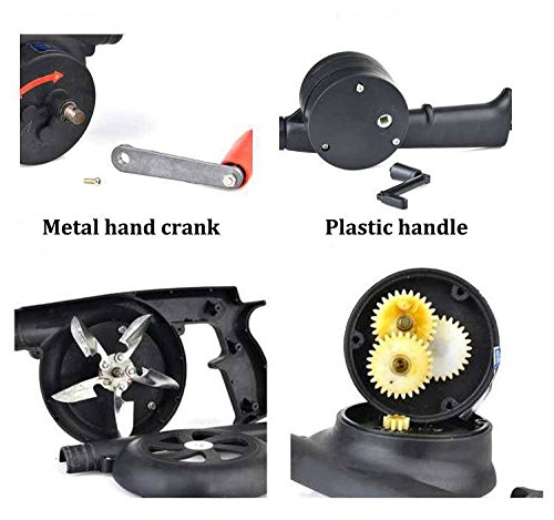 Fbest Outdoor Cooking BBQ Fan Air Blower For Barbecue Fire Bellows Hand Crank Tool for Picnic Camping stove accessories