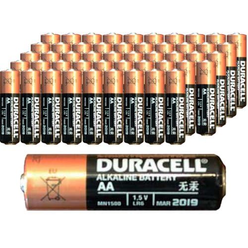 50 Pack Duracell Coppertop MN1500 AA Batteries image