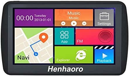 Henhaoro Car GPS Navigation Android 7" Capacitive touch screen Navigator Bluetooth Quad-core vehicle portable gps