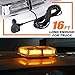 VKGAT 48 LED Roof Top Strobe Lights, Emergency Hazard Warning Safety Flashing LED Mini Bar Strobe Light for Truck Car Snow Plow Vehicles, Waterproof and Magnetic Mount (Amber)thumb 2
