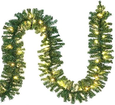 Amazon De Casaria Weihnachtsgirlande I 10m I 200 Led S I In Outdoor I Tannengirlande Tannenzweiggirlande Weihnachtsdeko