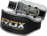 RDX Weight Lifting Belt for Fitness Gym - Adjustable Leather Belt with 6