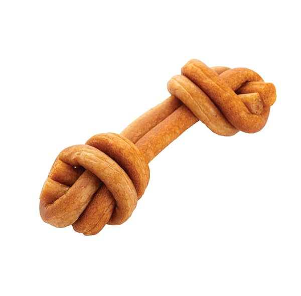 DREAMBONE COLLAYUMS KNOTS PLUS COLLAGEN CHEWS FOR DOGS, 8 COUNT, TREAT YOUR DOG TO RAWHIDE-FREE CHEWS MADE WITH CHICKEN, VEGETABLES AND PEANUT BUTTER