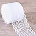 25 Yards White Thin Lace Fabric Ribbon Trim, Lace Yard for DIY Craft, Clothing Accessories and Rustic Wedding Bridal Decoration