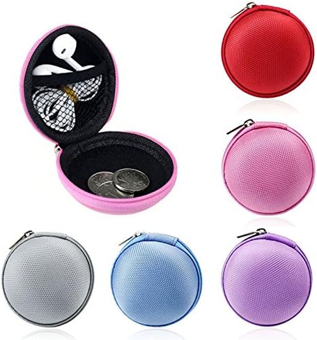 Lariy 9Colors Mini Pocket Hard Case Handy Zipper Storage Bag For Earphone Earbuds CardGreen