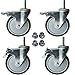 AAGUT 5 Inch Locking Swivel Casters 1/2