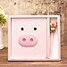 DPIST Trendy Pink Pig Journal Notebook Pen Set －Lovely Pink Pig Gifts for Girls