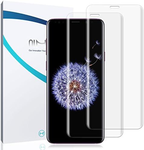QiMai 2-Pack Samsung Galaxy S9 Plus Screen Protector, Invisible+ TPU Ultra-Thin [Error-Proof] HD Clear Full Coverage Screen Film Cover for Galaxy S9+