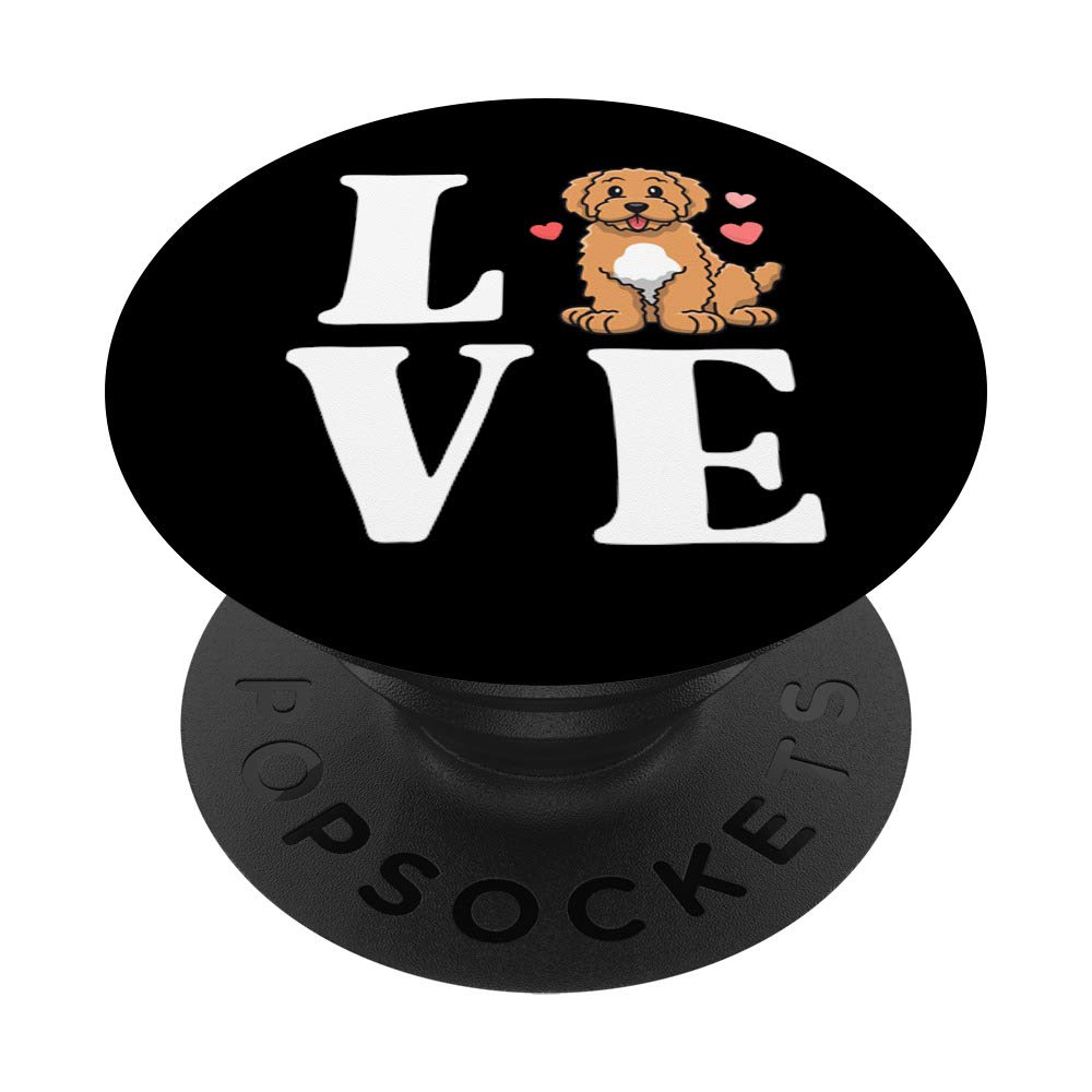 Love Goldendoodle Shirts Women Doodle Kawaii Dog Mama Gifts PopSockets PopGrip: Swappable Grip for Phones & Tablets