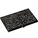 Metal Damask Embossed Business Card Case (Black)