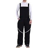 Tearom Mens Bib Snow Pants Men Ski Bib Insulated Snow Bib Overalls Windproof Waterproof Ski Pants