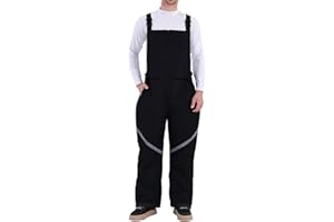 TEAROM Mens Bib Snow Pants Men Ski Bib Insulated Snow Bib Overalls Windproof Waterproof Ski Pants