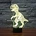 SUPERNIUDB Dinosaur 3D Night Light Touch Table Desk Lamp 7 Colors 3D Optical Illusion Lights Christmas Gifts