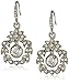Downton Abbey Stardust Silver-Tone Belle Epoch Wreath Crystal Earrings