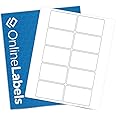 3 x 2 Rectangle Labels - Permanent, White Matte - Wax Melt, Soap, Address Labels - Pack of 1,000 Labels, 100 Sheets - Inkjet/Laser Printers - Online Labels