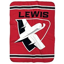 Lewis University Primary Logo Stripes Sherpa
