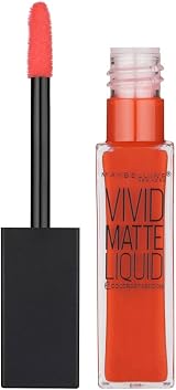 Maybelline LIP CS Vivid Matte 25 Orange Shot Lipstick - Maybelline Brand view 2