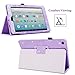 Case for All-New Amazon Fire HD 10 Tablet (7th / 9th Generation, 2017 / 2019 Release), Fingic Luxury Sparkly Folding Stand Cover with Stylus Holder Auto Wake/Sleep Smart Case for Fire HD 10.1 , Purple