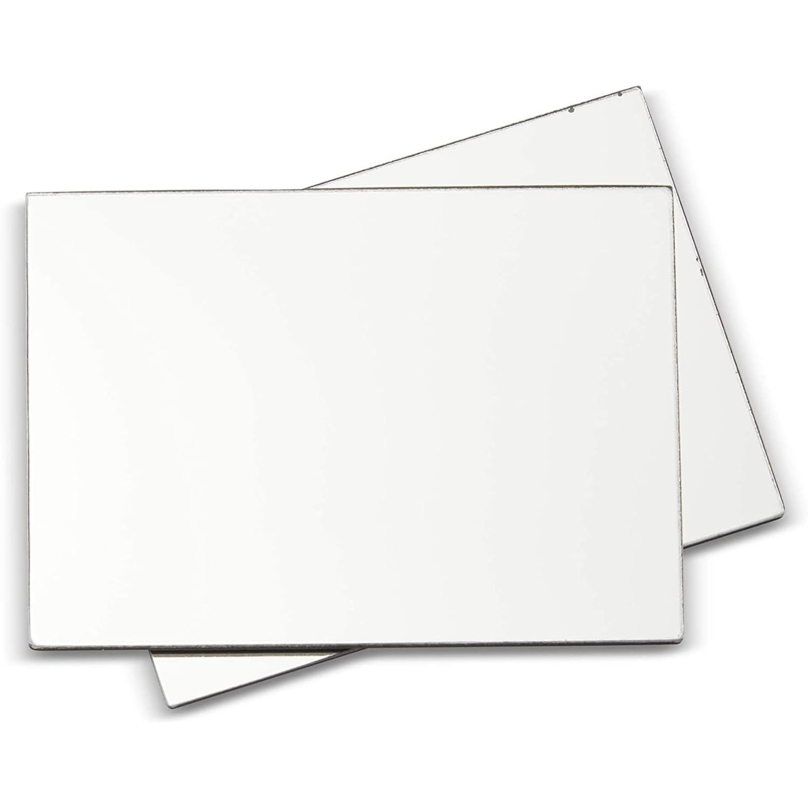 Photo 1 of Juvale Locker Mirror Set - 2-Pack, 5 x 7 in, Rectangular Acrylic Mirror - Magnetic & Shatterproof - Portable for School & Office Lockers