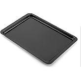 14.5” x 10” Carbon Steel Sheet Pan for Baking or Roasting, Cookie Sheets for Oven, Cookie Pastry Baking Tray, Nonstick Bakeware Pans with Grips