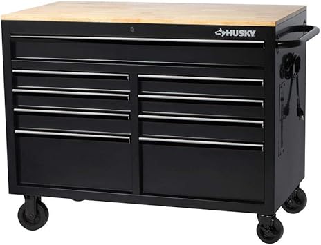 Amazon Com 9 Drawer Tool Chest Mobile Workbench With Solid Wood