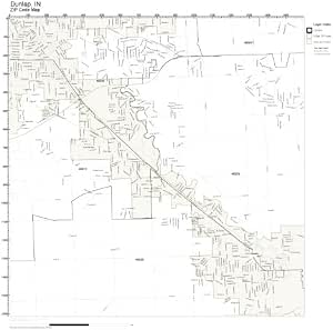 Amazon.com: ZIP Code Wall Map of Dunlap, IN ZIP Code Map Not Laminated