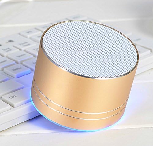 Bluetooth Speakers,Zeyaa Bluetooth3.0+EDR Stereo Bass Hi-Fi Waterproof Mini Portable Wireless Bluetooth Speakers with Aux-In/TF Card Slot For all Enable Bluetooth Devices-Gold