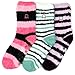Noble Mount Women's (3 Pairs) Soft Anti-Skid Fuzzy Winter Crew Socks