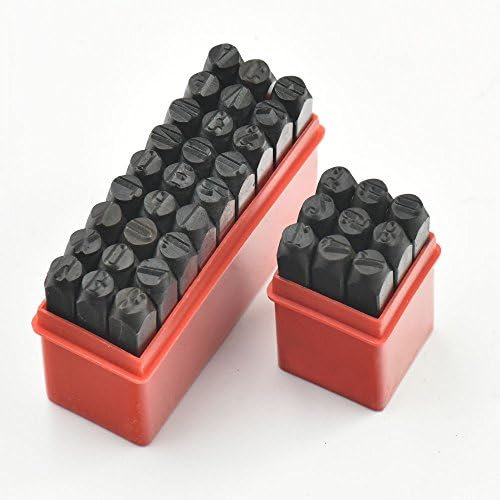 2 - 10mm Alphabet + Numer Die Punch Letter Steel Stamp in Case for Jewelers Set Metal