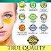 Natural Under Eye Patches - 24K Gold Eye Mask Anti-Aging Hyaluronic Acid - Under Eye Mask for Reducing Dark Circles & Puffy Eyes (15 PAIRS) - Under Eye Bags Treatment