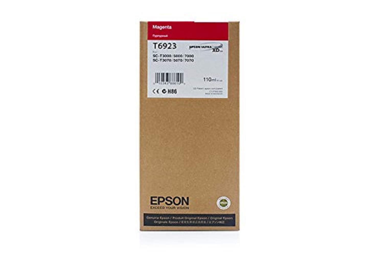 Epson T6923 110 ml UltraChrome XD Original Ink Cartridge - Magenta