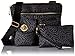 Baggallini Sydney Travel Crossbody Bag Gold Hardware, Pewter Floral, One Size